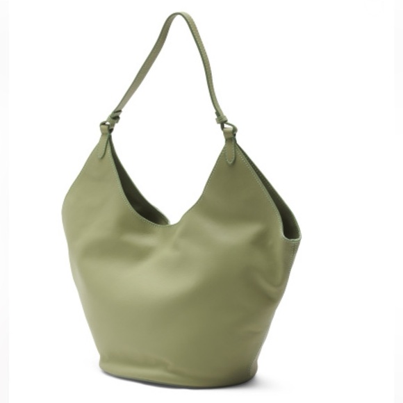 VIOLA CASTELLANI Made in Italy Oval Bottom Hobo Bag - Leather - Picture 4 of 5